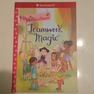 American Girl WellieWishers Teamwork Magic Book - Red and Pink Cover